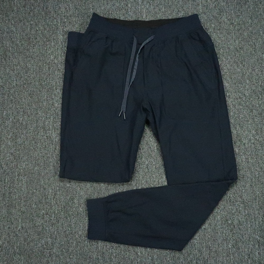 Men's Black Jogger Pants - Casual Elastic Waist